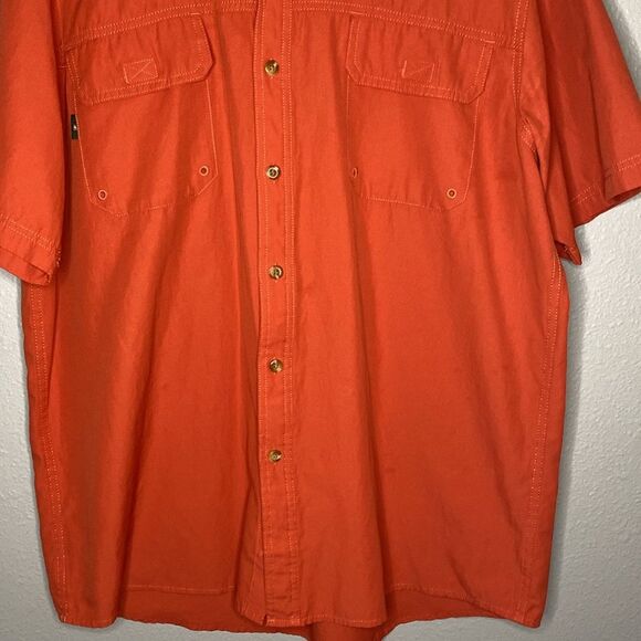 G.H. Bass & Co Coral Collared Button Up Shirt Size XL - Picture 6 of 8